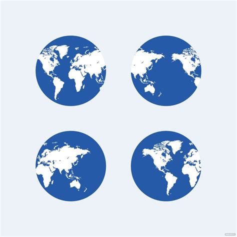 Round World Map Vector 的图像结果