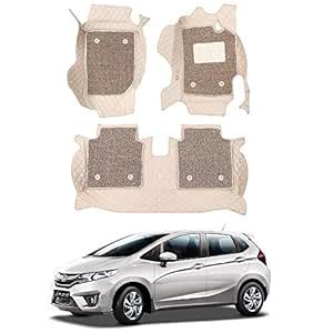 Oshotto/Coozo 7D Car Floor Mats Compatible with Honda Jazz/WRV/City ...