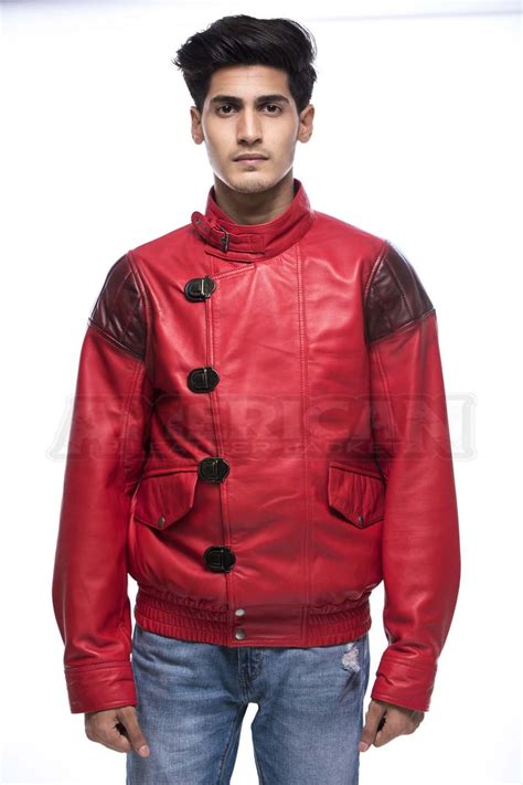 Akira Kaneda Red Leather Jacket Costume - American Leather Jacket