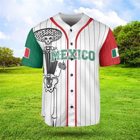 Personalized Mexico Coat of Arms Baseball Jersey Mexican Shirt for Team ...
