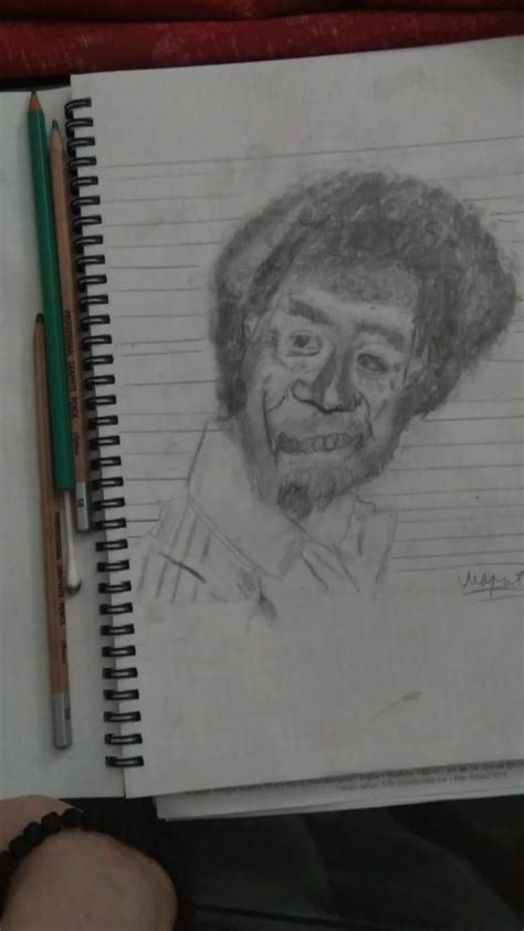 Image result for Bob Ross Drawing Tutorial