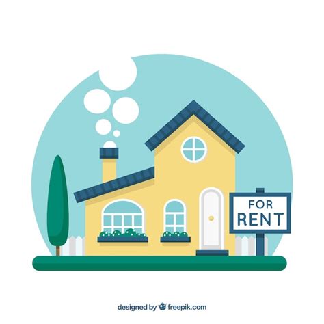 House for rent concept background | Free Vector