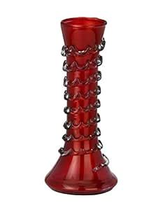 Buy Somil Decorative Glass Flower Vase (Red) Online at Low Prices in ...