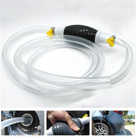 REACH AUTO PARTS Newest High Flow Siphon Hand Pump Portable Manual Car ...