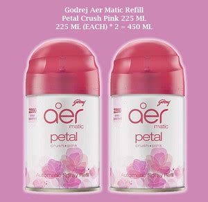 Godrej CRUSH PINK Refill AER MATIC PETAL CRUSH PINK REFILL 225 ML ( 225 ...