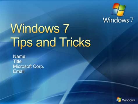 Windows 7 Tips 的图像结果