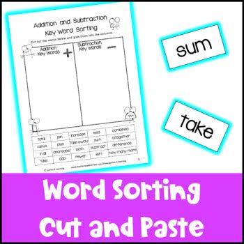 Image result for Word Problems Addition and Subtraction Understanding Key Words