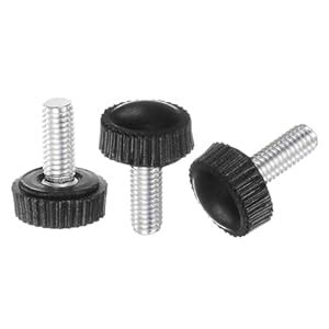 uxcell 20pcs M5 x 12mm Male Thread Knurled Knobs, Thumb Screw Clamping ...