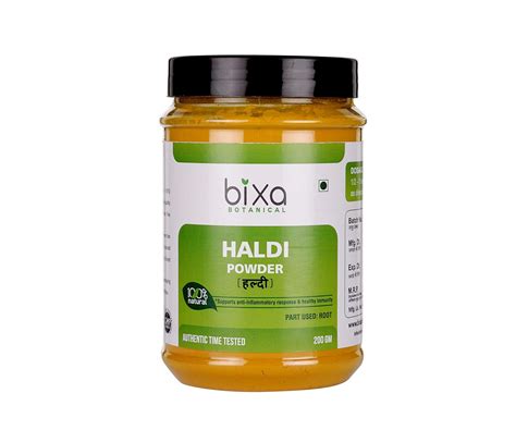 Bixa Botanical Haldi Powder (Curcuma Longa/Turmeric Root), Herbal ...