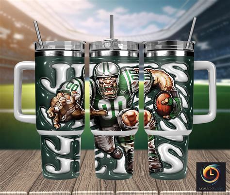 New York Jets NFL Mascot Custom Stanley Cup 40 oz 30 oz Tumbler With ...