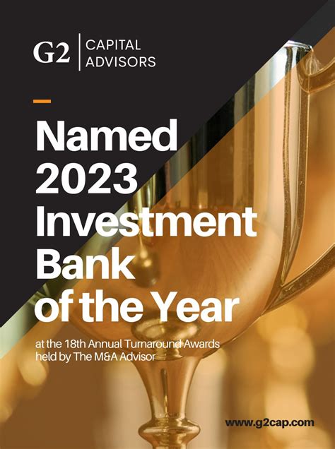 G2 Capital Advisors on LinkedIn: G2 has been named Investment Banking ...