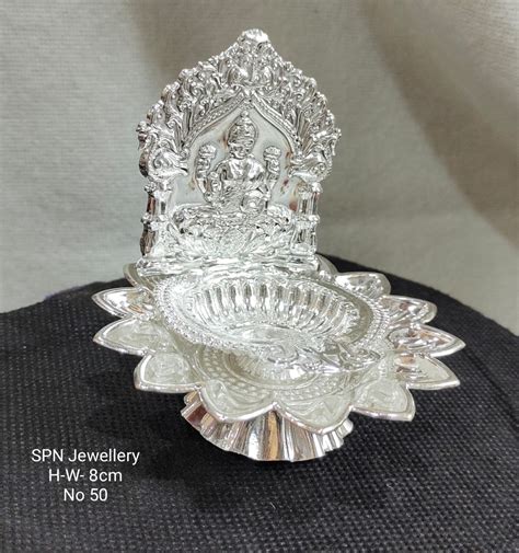 KARTIKA DEEPAM,SET OF 2 SILVER PLATED LAKSHMI DIYA-KARTILD001 – www ...