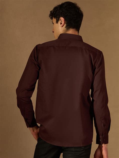 Brown Comfort Fit Formal Shirt for Men – Classic & Stylish – Dennison ...