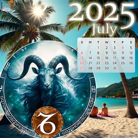 July 2025 Capricorn Horoscope, free Monthly Horoscope for July 2025 and ...