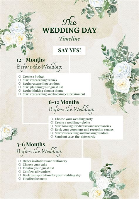 Image result for Wedding Planner Checklist Printable