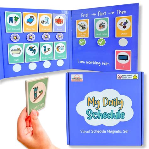 Owie And Rae Home Visual Schedule For Kids Magnetic Chore | Desertcart ...