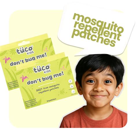 Tuco Kids Don’t Bug Me Mosquito Patches | Chemical-Free Protection