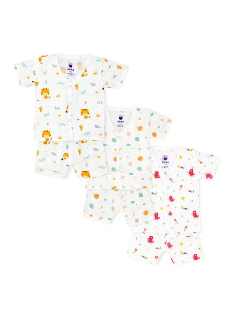 Buy Cotton Muslin Jabla Co-Ord Set for Baby - Jabla Shorts - Pack of 3 ...