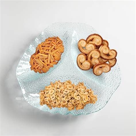 Buy Red Butler Designer Glass Serving Platter Set of 1 Pieces ...