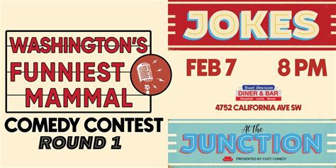 Jokes at the Junction: Washingtons Funniest Mammal Round 1!, The Great ...