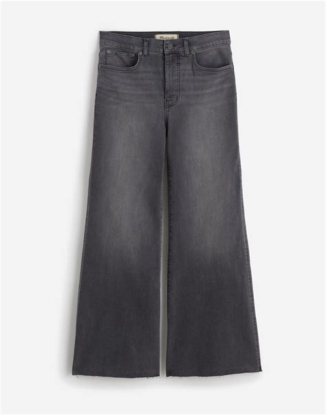 Petite Flared Wide-Leg Crop Jeans | Madewell