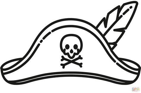 Pirate Hat Clipart Black And White