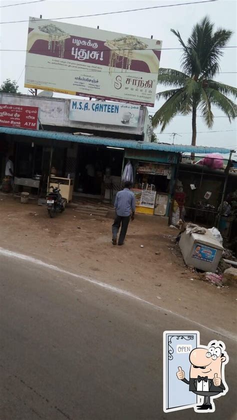 Menu at M.S.A. Canteen, Chennai