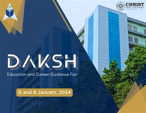 Daksh 2024 - Education and Career Guidance Fair 5 and 6 January, 2024 ...