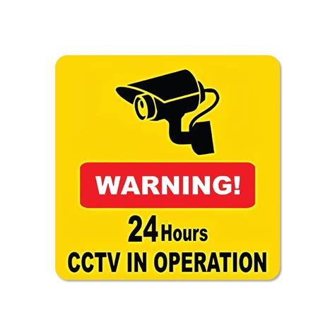 SIGN EVER Cctv Sign Board Office factory Restaurant cafe Hospitals ...