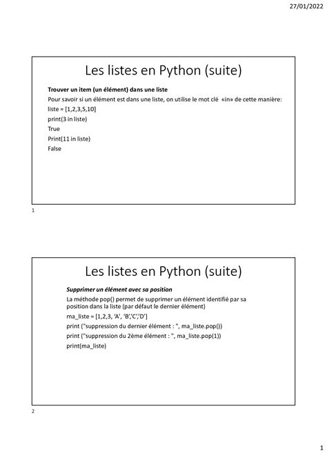 Exercice Liste Python 的图像结果
