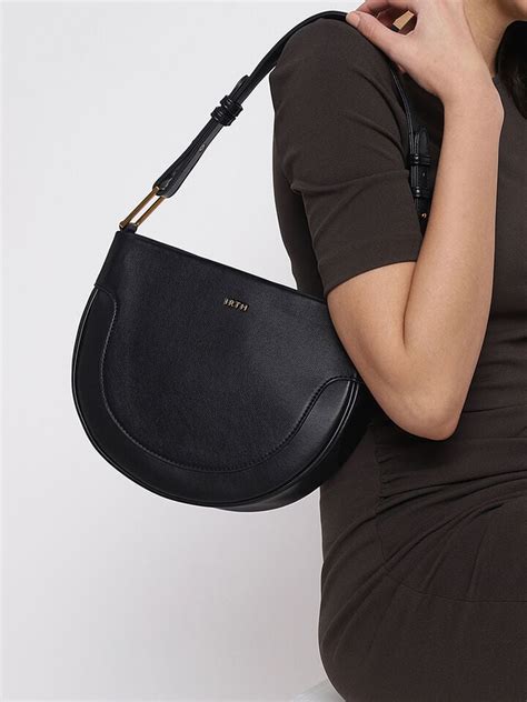Rose Black Shoulder Bag | IRTH | House of Titan | Shop Online