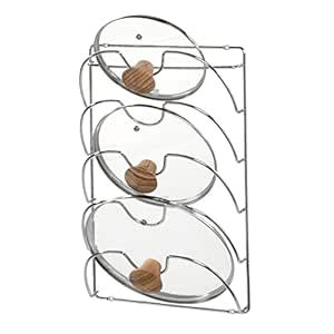 Buy InterDesign Classico Kitchen Cabinet Storage Rack for Pot, Pan Lids ...