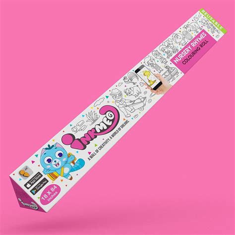 Nursery Rhymes Colouring Roll (18 inch)- Interactive AR Experience – Inkmeo