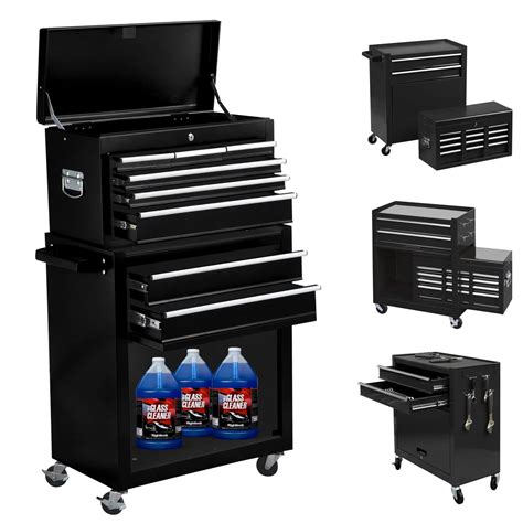 Buy High Capacity 8-Drawer Tool Chest with Wheels,2-in-1 Large Rolling ...