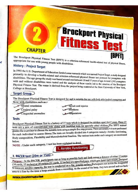 Practical pdf 2 - BPFT - Book - 2 Brockport Physical Fitness Test ...