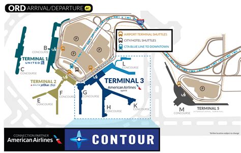 Ohare Terminal Map