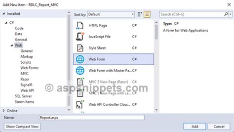 Image result for SQL-based Report Rdlc Visual Studio 2019