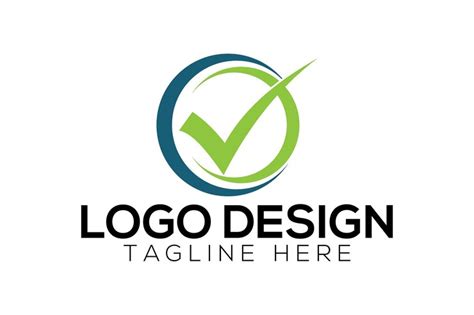 Tick circle logo vector | Premium Vector
