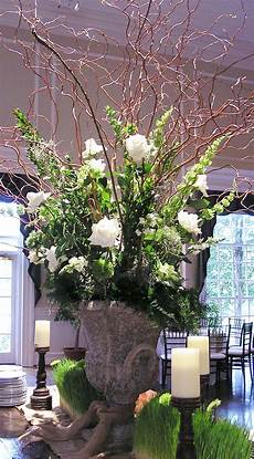 Unique Flower Arrangements For Weddings by A Green And White Wedding Large Arrangement With Curly Unique Flower Arrangements For Weddings