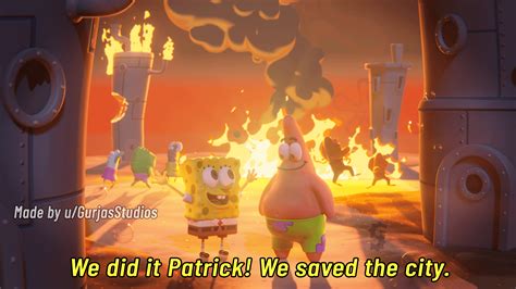 Spongebob Brain Fire Scene