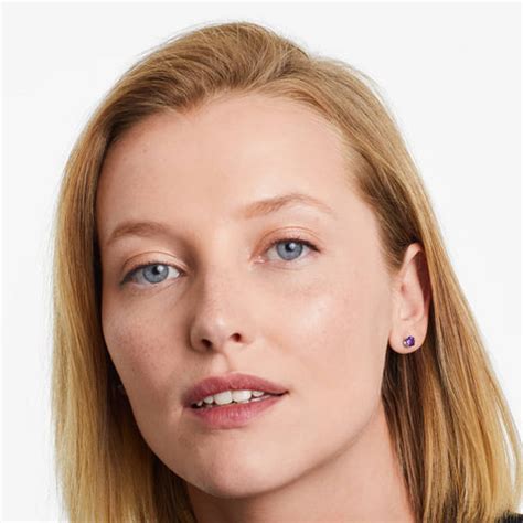 Amethyst Round Pure Silver Studs – Gift Palace India