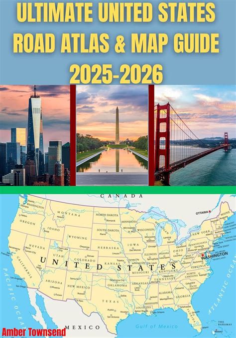 United states road atlas map