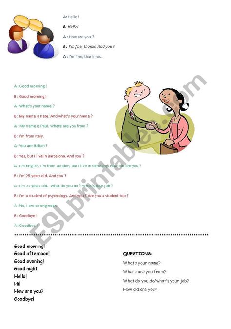 ESL Introduction Dialogues 的图像结果