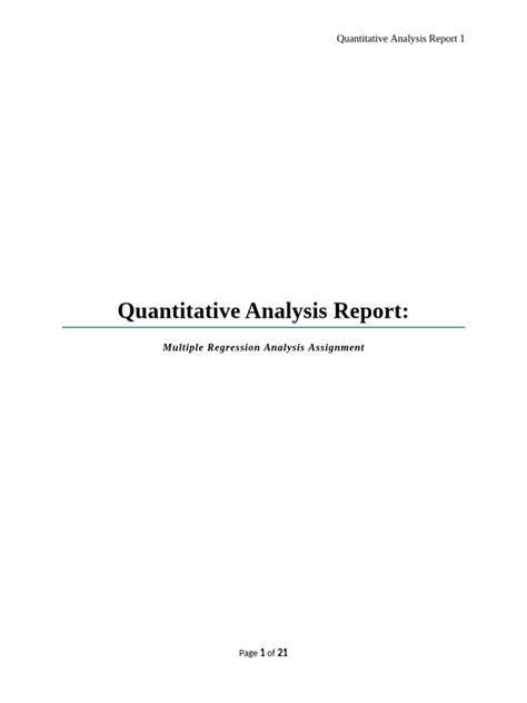 Image result for Quantitative Data Analysis Report Tutorial