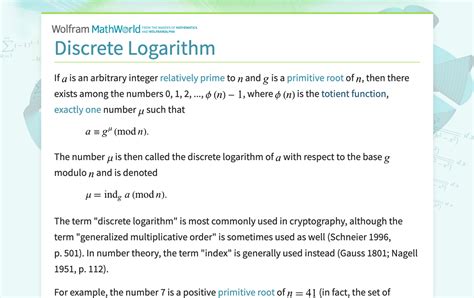 Image result for Discrete Logarithm Applications