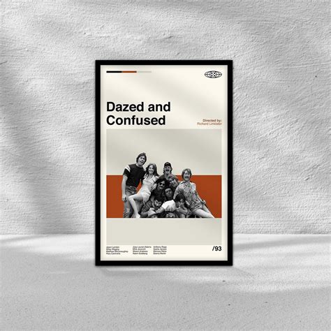 Dazed and Confused Poster, Movie Poster, Midcentury Art, Minimalist Art ...