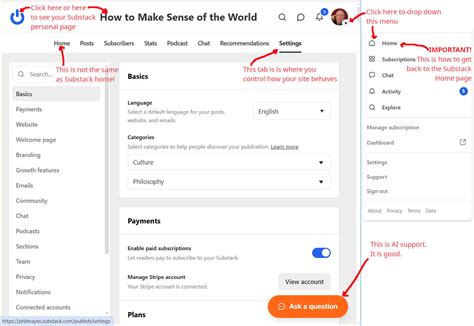 Image result for How to Change Substack Description