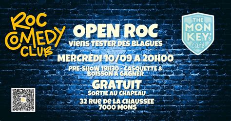 OPEN ROC - MONS | TA SCENE OUVERTE DE STAND-UP, Monkey's Café, Mons, 10 ...