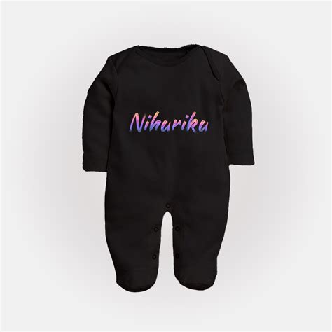 Personalized Name Sleep Suit / Full Sleeve Bodysuit | Your Baby's Name ...