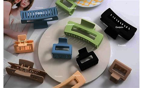 Conjoin® Hair Claw Clips clutcher for women girl stylish Matt Finish ...